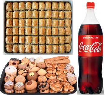 3x1 lt cola 3 kg cevizli baklava 3 kg kuru pasta